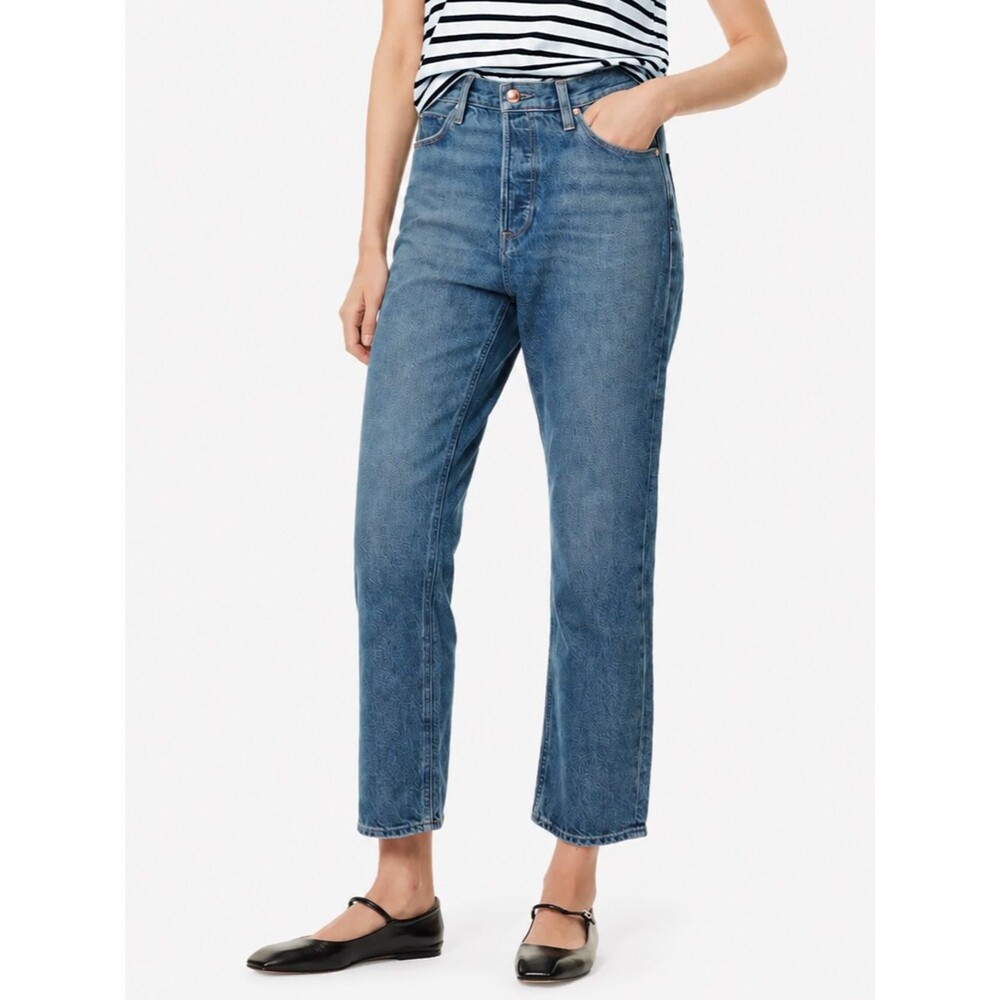 NWT PAIGE Denim Billy High Rise Straight Ankle Jeans Signature Wash Size 28 NEW